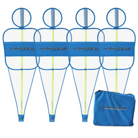 4 Pack of Defensive Mesh Bodies to Convert Agility Poles into Defensive Mannequins