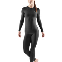 SKINS SERIES-3 Women's Sleepwear Long Sleeve Top Black