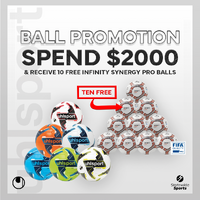 Spend $2000 on uhlsport footballs & Receive FREE BALLS