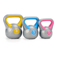 Vinyl Kettlebell Set (2kg, 3kg, 4kg)